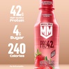 image:imageMuscle Milk Pro High Protein Shake Strawberries n Creme 14 fl oz Bottles 12 Pack UltraFiltered Milk 42g High Quality Protein 4g Sugar 240 Calories No Artificial Flavors No Artificial Sweeteners No Added ColorsStrawberry
