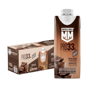 image:imageMuscle Milk Pro High Protein Shake Cookies n Creme 11 fl oz Cartons 12 Pack Ultra Filtered Milk 33g High Quality Protein Shake 3g Sugar 200 Calories No Artificial Flavors or Artificial Sweeteners No Added ColorsChocolate