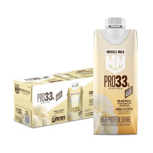 image:imageMuscle Milk Pro High Protein Shake Cookies n Creme 11 fl oz Cartons 12 Pack Ultra Filtered Milk 33g High Quality Protein Shake 3g Sugar 200 Calories No Artificial Flavors or Artificial Sweeteners No Added ColorsVanilla