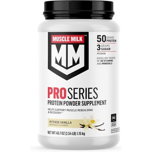 image:imageMuscle Milk Pro Series Protein Powder Supplement Slammin Strawberry 254 Pound 14 Servings 50g Protein 3g Sugar 20 Vitamins amp Minerals NSF Certified for Sport Packaging May VaryVanilla